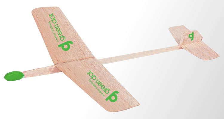 synthetic balsa wood glider