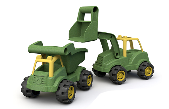 John Deere toys made from bioplastic composites