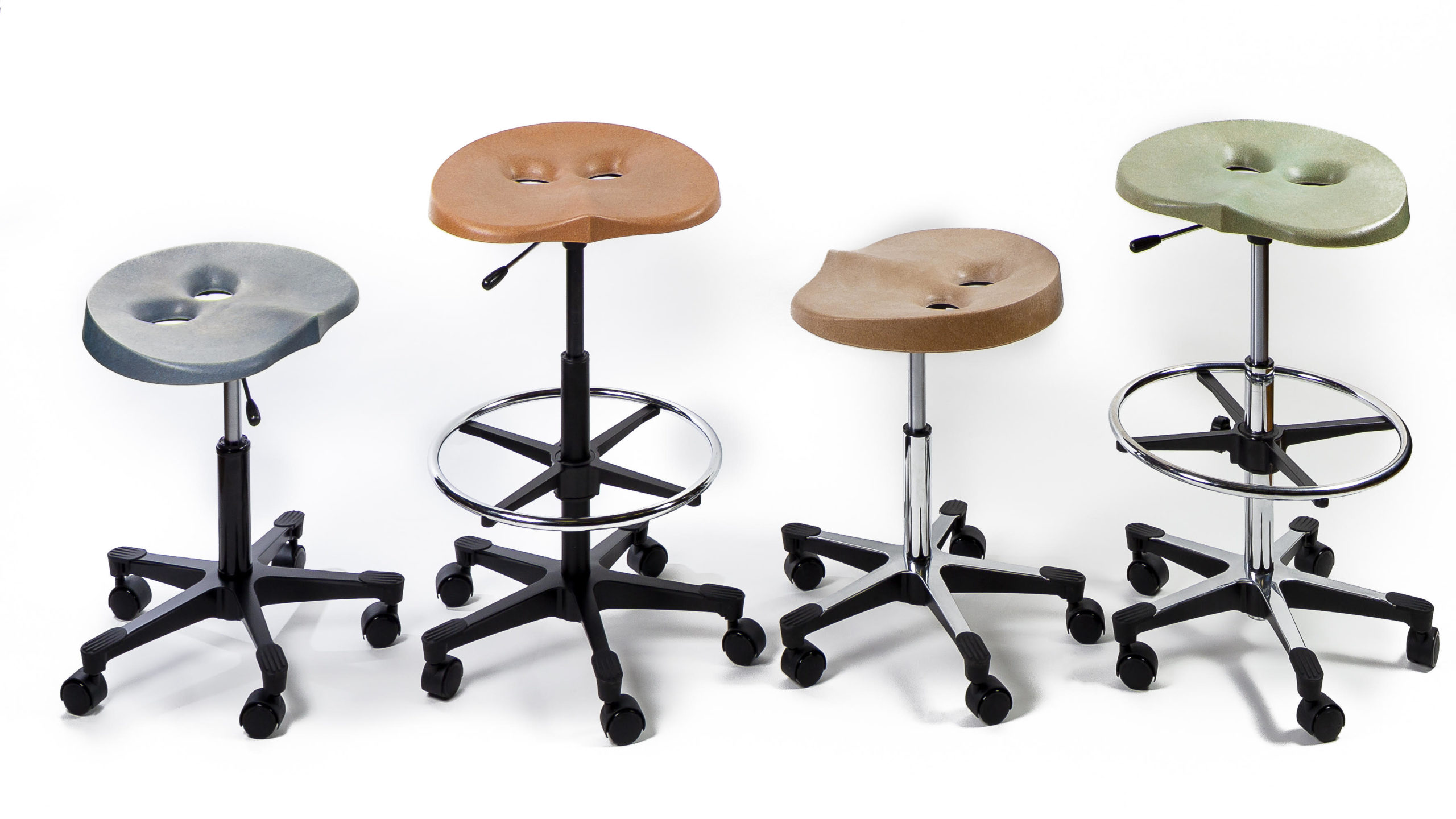 ErgoPro stools by Owl Furniture made with bioplastics